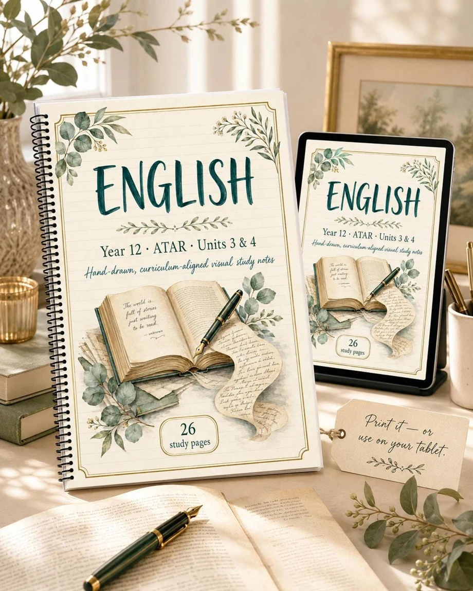Year 12 English, product photograph