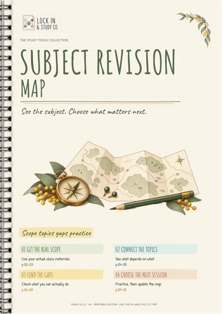 Subject Revision Map, illustrated cover
